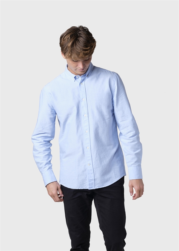 Klitmøller Collective Basic Shirt - Blue Melange